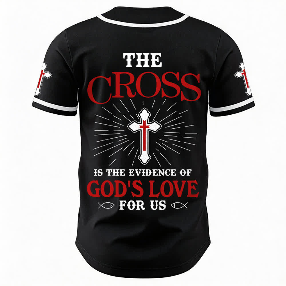 Christianartworkshop Das Kreuz ist der Beweis für Gottes Liebe Unisex-Baseballtrikot - image 11