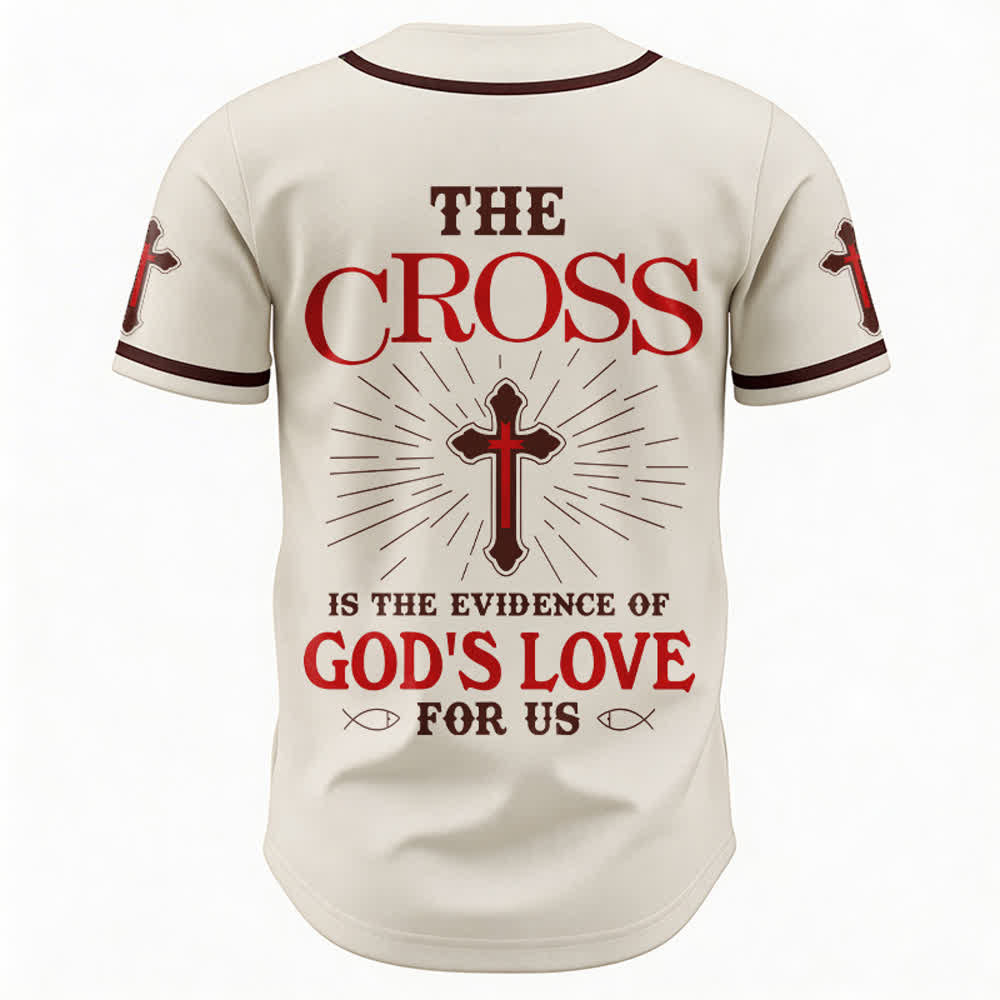 Christianartworkshop Das Kreuz ist der Beweis für Gottes Liebe Unisex-Baseballtrikot - image 5