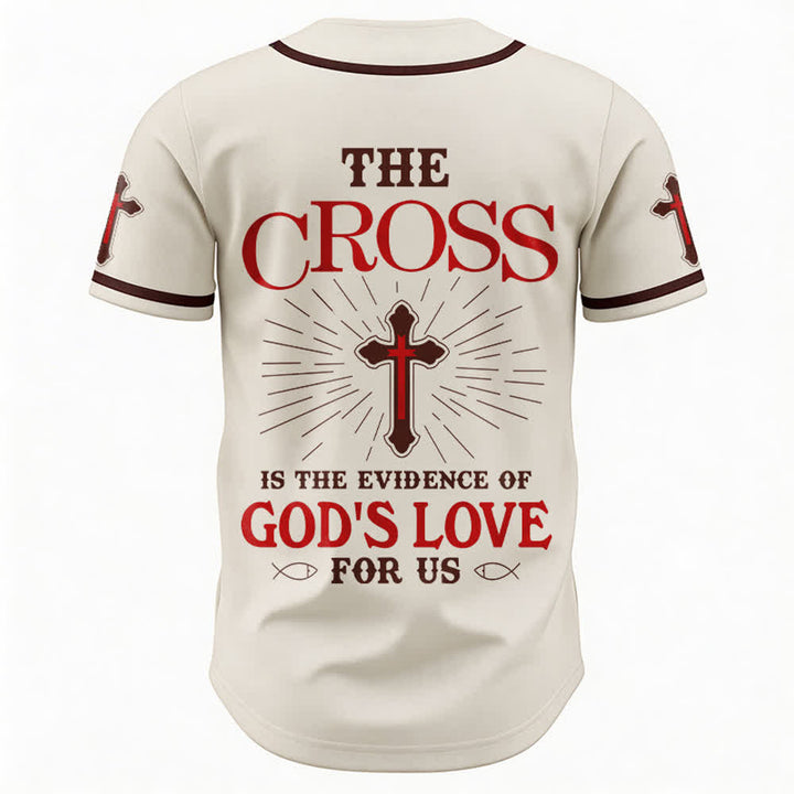 Christianartworkshop Das Kreuz ist der Beweis für Gottes Liebe Unisex-Baseballtrikot - image 5