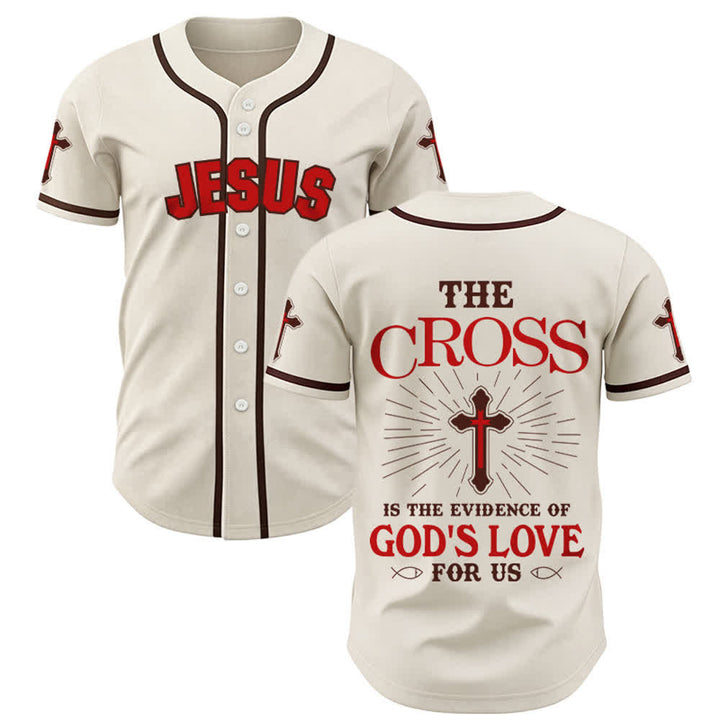 Christianartworkshop Das Kreuz ist der Beweis für Gottes Liebe Unisex-Baseballtrikot - Aprikose - 5XL - image 0