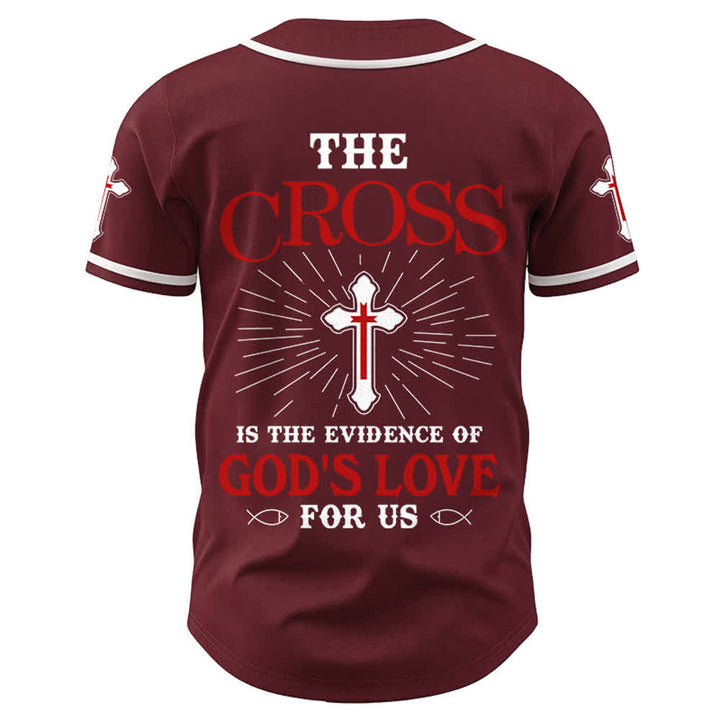 Christianartworkshop Das Kreuz ist der Beweis für Gottes Liebe Unisex-Baseballtrikot - image 17