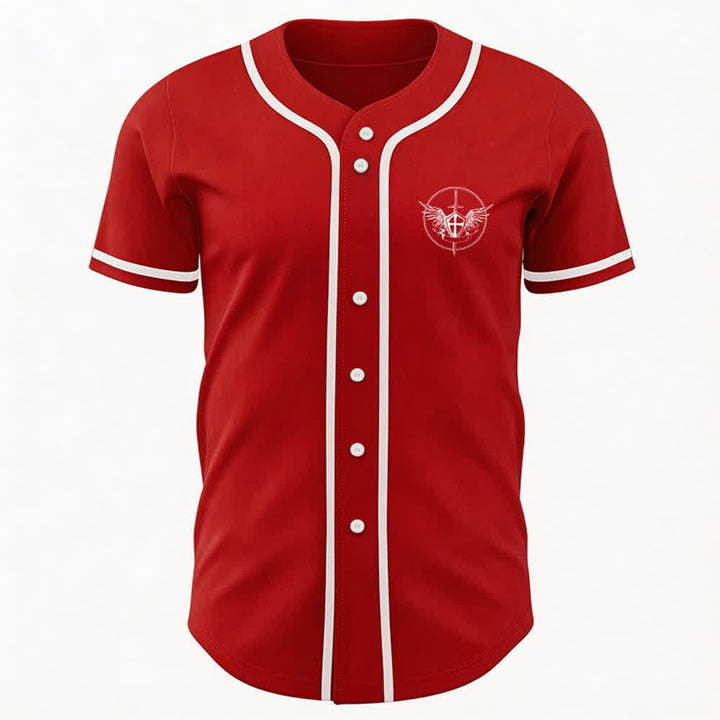 Christianartworkshop St. Michael Archangel Defend Us Unisex Baseballtrikot - image 12