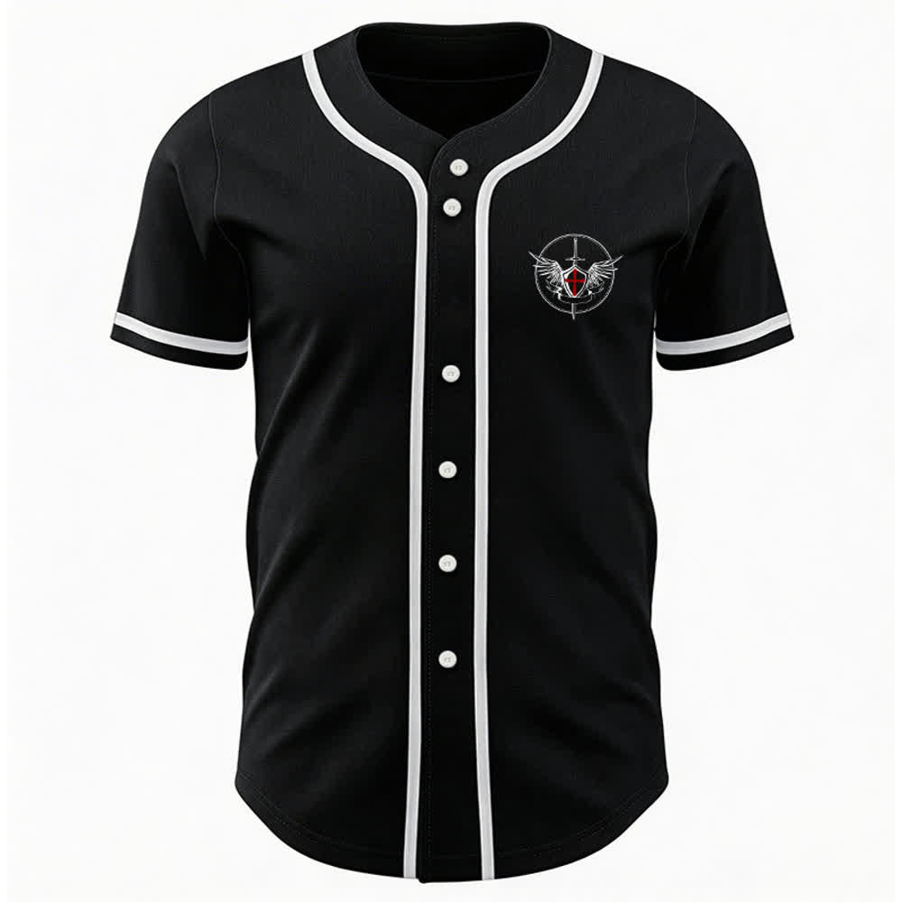Christianartworkshop St. Michael Archangel Defend Us Unisex Baseballtrikot - image 9