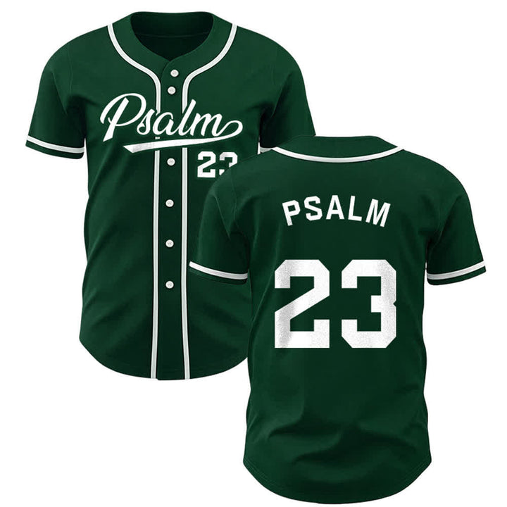 Christianartworkshop Retro Sport Style Psalm 23 Unisex Baseball Jersey - Grün - 5XL - image 22