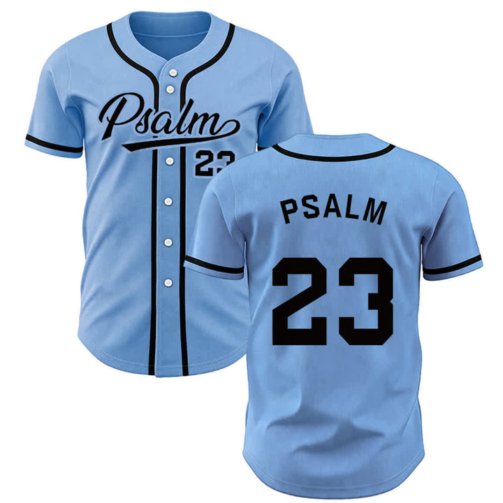 Christianartworkshop Retro Sport Style Psalm 23 Unisex Baseball Jersey - Blau - 5XL - image 19
