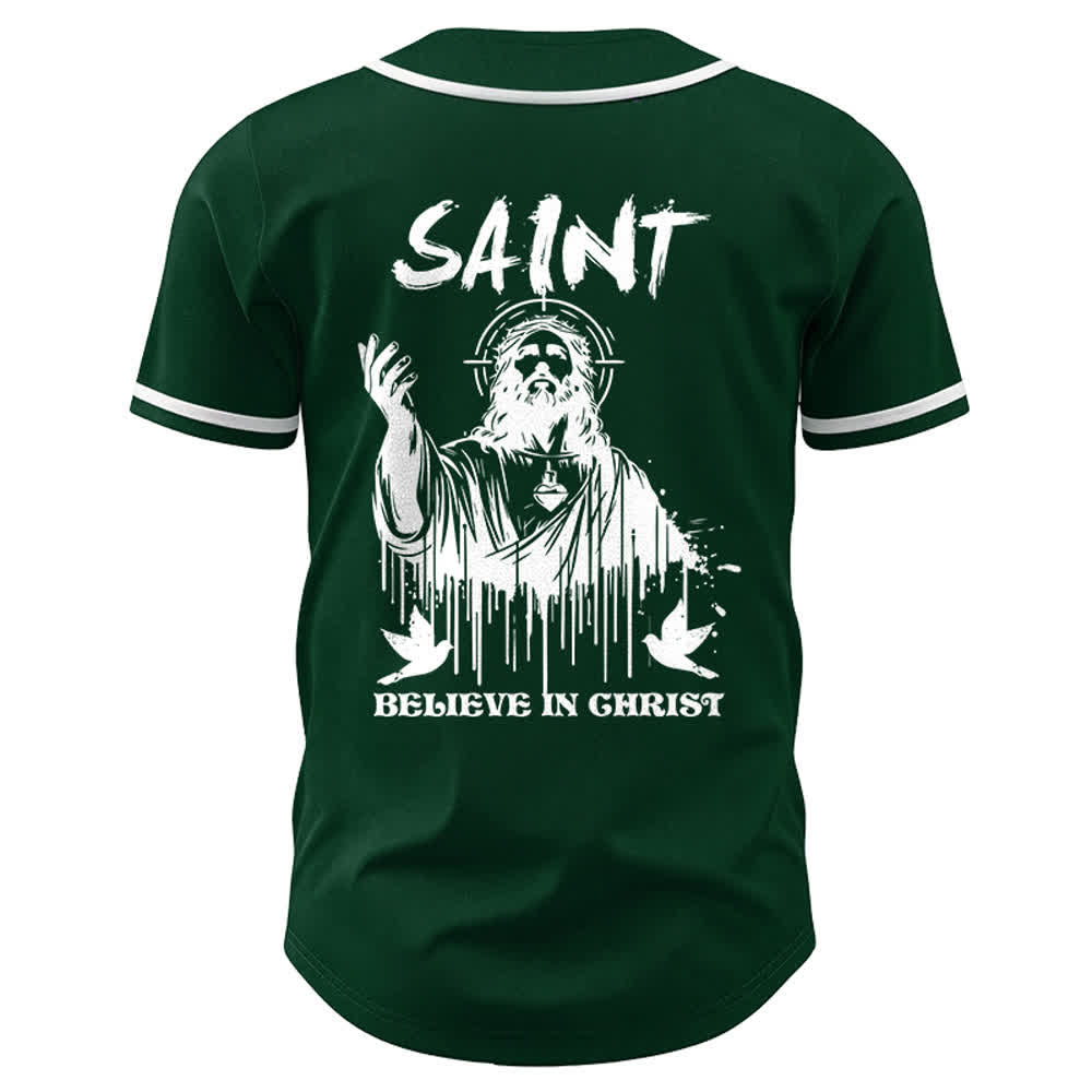 Christianartworkshop Saint Believe In Christ Unisex Baseballtrikot - image 23