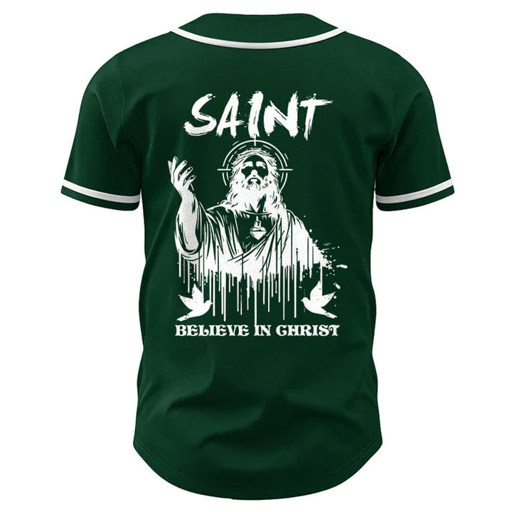 Christianartworkshop Saint Believe In Christ Unisex Baseballtrikot - image 23
