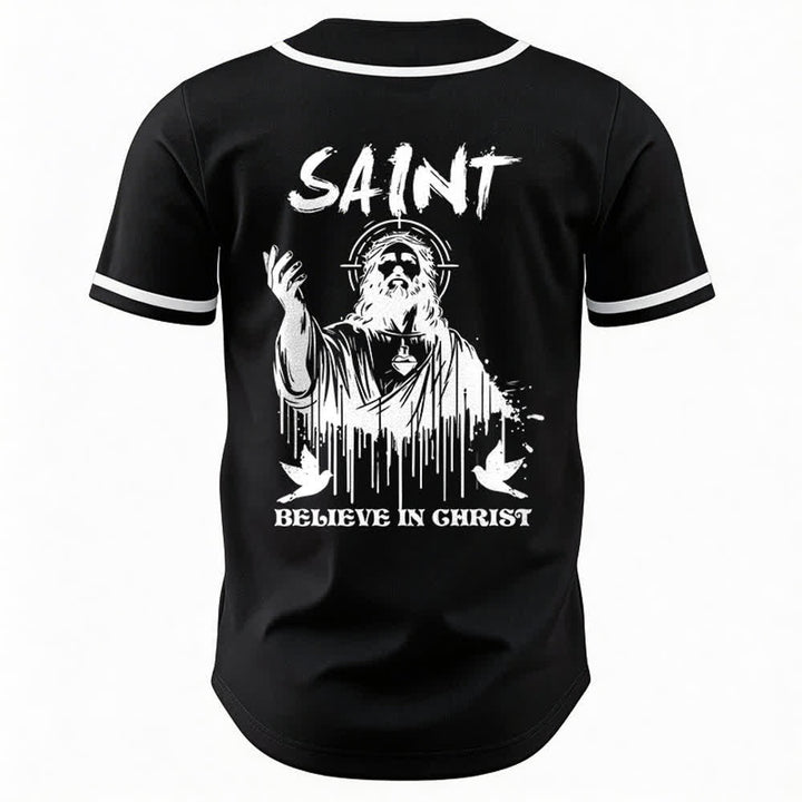 Christianartworkshop Saint Believe In Christ Unisex Baseballtrikot - image 8