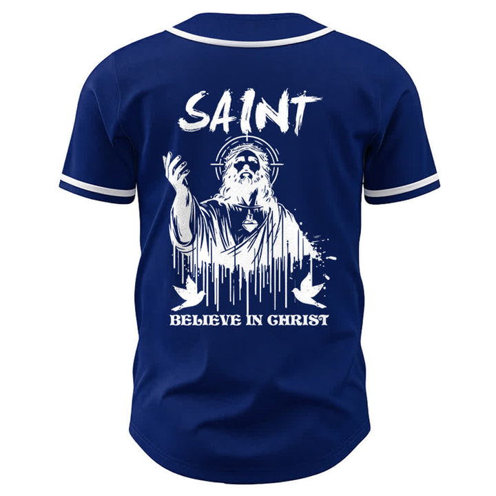 Christianartworkshop Saint Believe In Christ Unisex Baseballtrikot - image 20