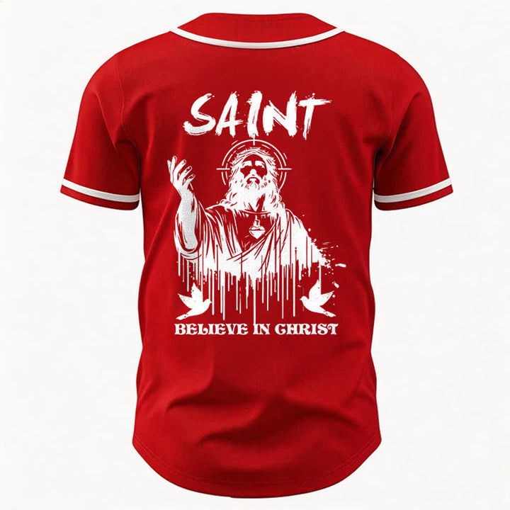 Christianartworkshop Saint Believe In Christ Unisex Baseballtrikot - image 11