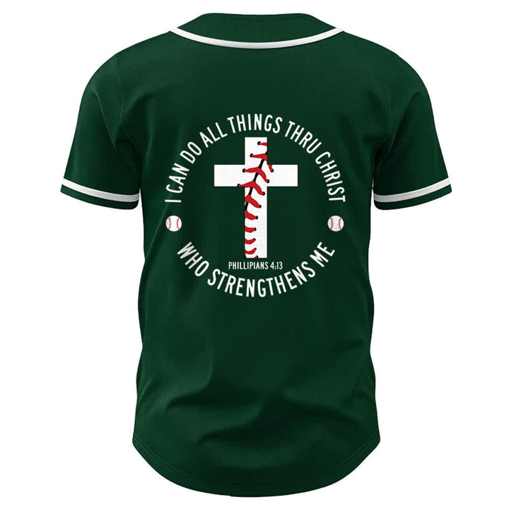 Christianartworkshop Philipper 4,13 Ich kann alles tun Unisex-Baseballtrikot - image 26