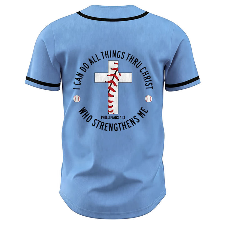 Christianartworkshop Philipper 4,13 Ich kann alles tun Unisex-Baseballtrikot - image 20