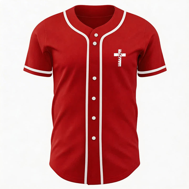 Christianartworkshop Philipper 4:13 Ich kann alles tun Unisex Baseballtrikot - image 15