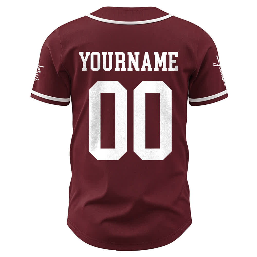 Christianartworkshop Kind Gottes Personalisiertes Namens- und Nummern-Unisex-Baseballtrikot - image 16