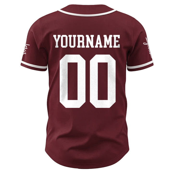 Christianartworkshop Kind Gottes Personalisiertes Namens- und Nummern-Unisex-Baseballtrikot - image 16