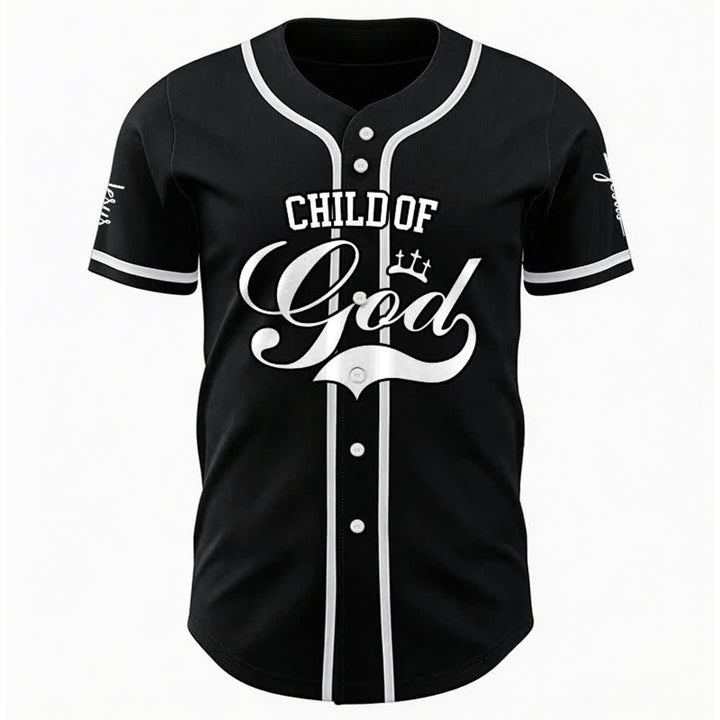 Christianartworkshop Kind Gottes Personalisiertes Namens- und Nummern-Unisex-Baseballtrikot - image 9