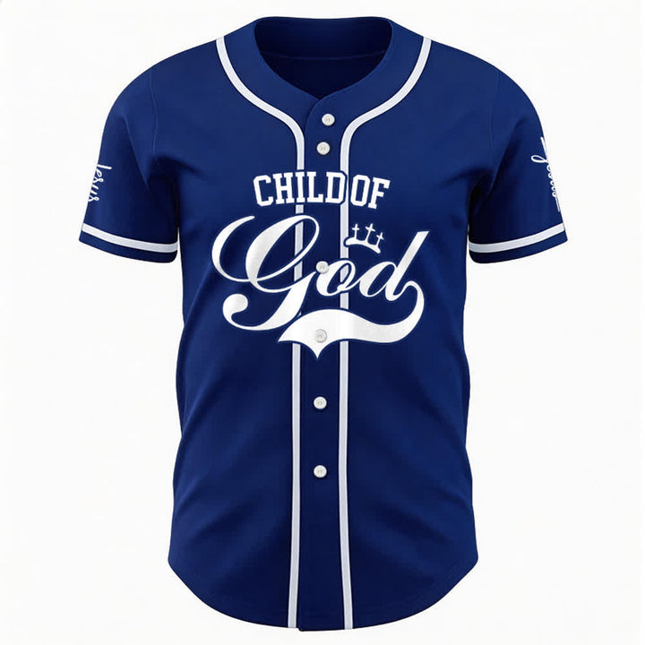 Christianartworkshop Kind Gottes Personalisiertes Namens- und Nummern-Unisex-Baseballtrikot - image 21