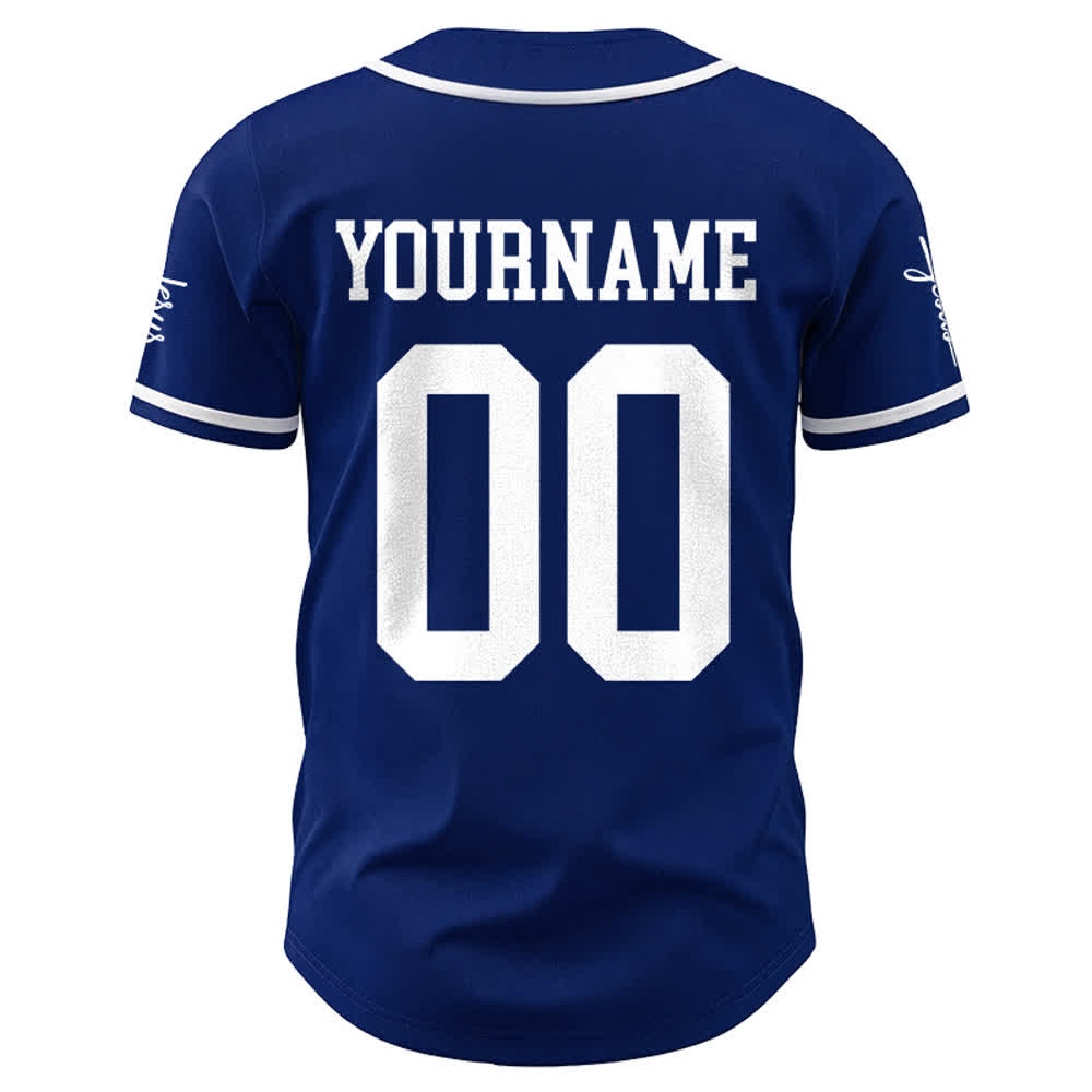 Christianartworkshop Kind Gottes Personalisiertes Namens- und Nummern-Unisex-Baseballtrikot - image 22
