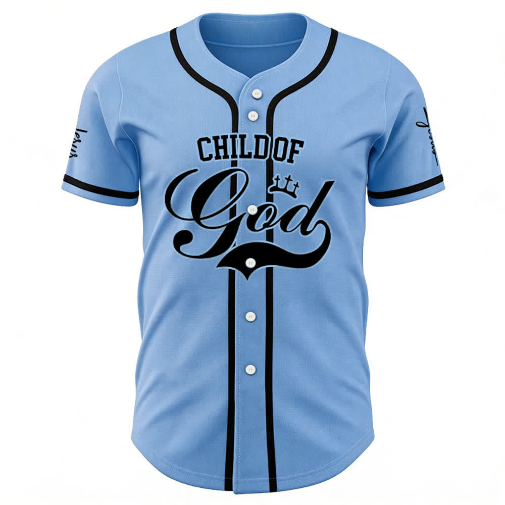 Christianartworkshop Kind Gottes Personalisiertes Namens- und Nummern-Unisex-Baseballtrikot - image 18