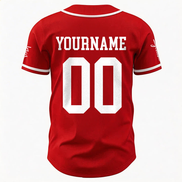 Christianartworkshop Kind Gottes Personalisiertes Namens- und Nummern-Unisex-Baseballtrikot - image 13