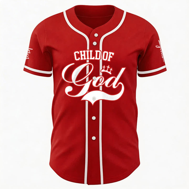 Christianartworkshop Kind Gottes Personalisiertes Namens- und Nummern-Unisex-Baseballtrikot - image 12