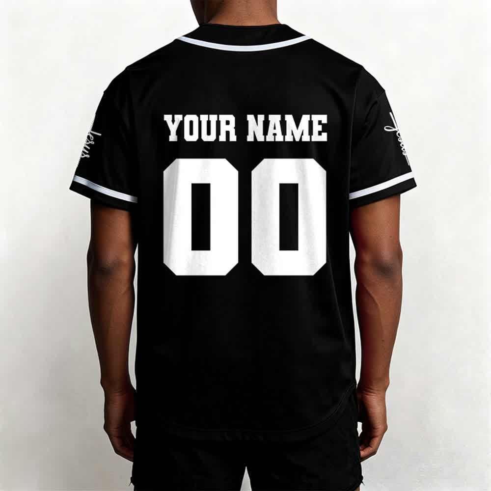 Christianartworkshop Klassisches Jesus Personalisierte Sportbekleidung Unisex Baseballtrikot - image 3