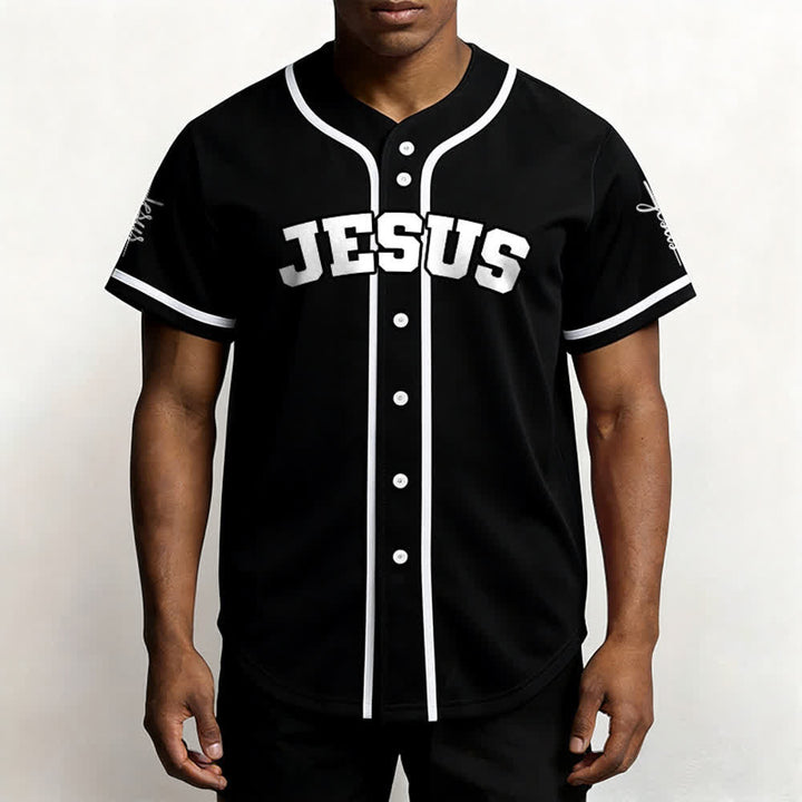 Christianartworkshop Klassisches Jesus Personalisierte Sportbekleidung Unisex Baseballtrikot - image 2