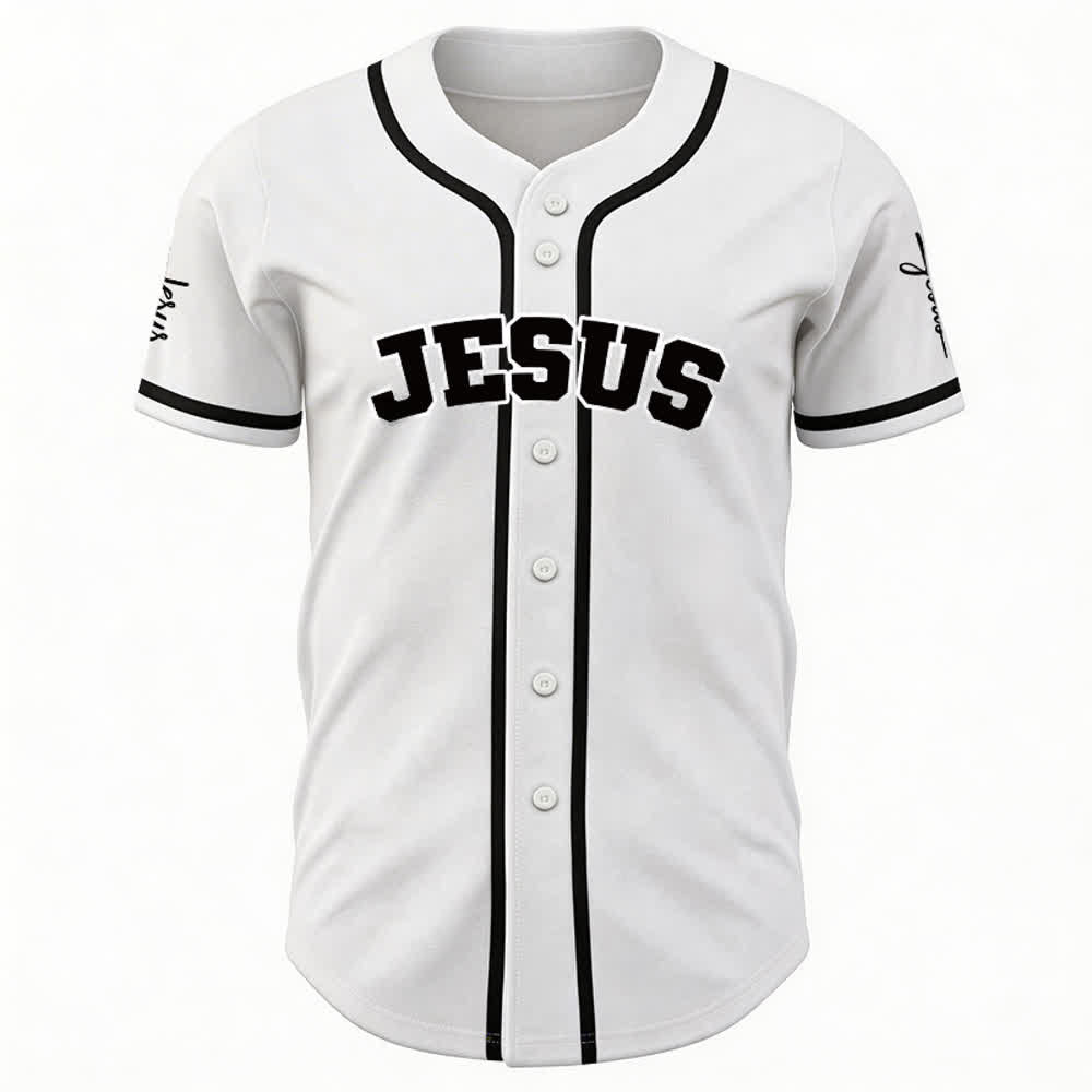 Christianartworkshop Klassisches Jesus Personalisierte Sportbekleidung Unisex Baseballtrikot - image 9