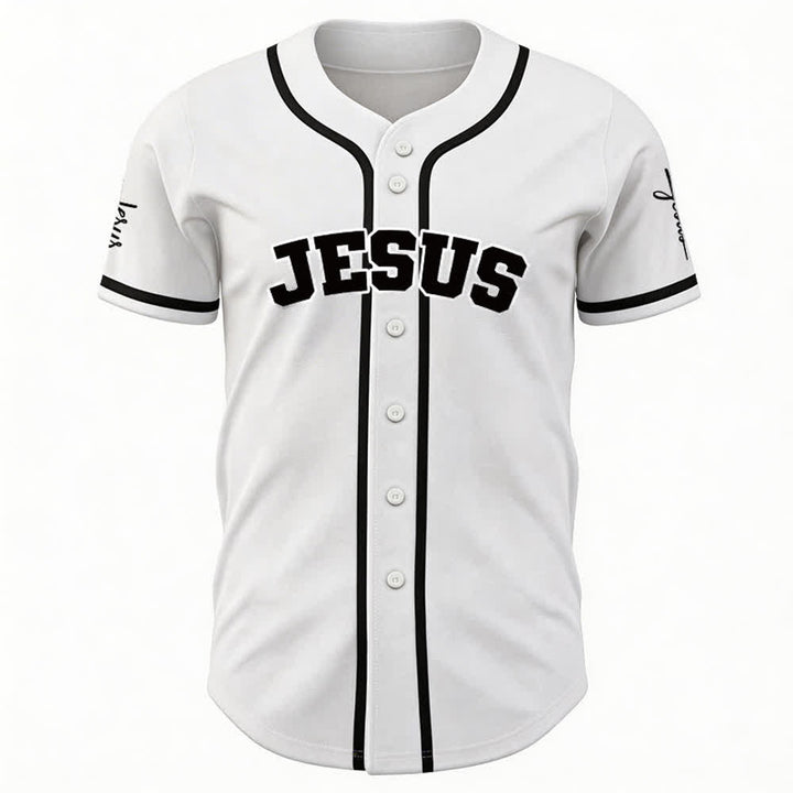 Christianartworkshop Klassisches Jesus Personalisierte Sportbekleidung Unisex Baseballtrikot - image 9