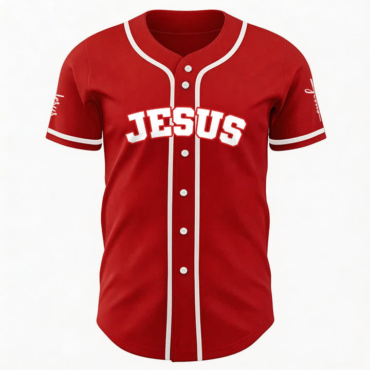 Christianartworkshop Klassisches Jesus Personalisierte Sportbekleidung Unisex Baseballtrikot - image 12