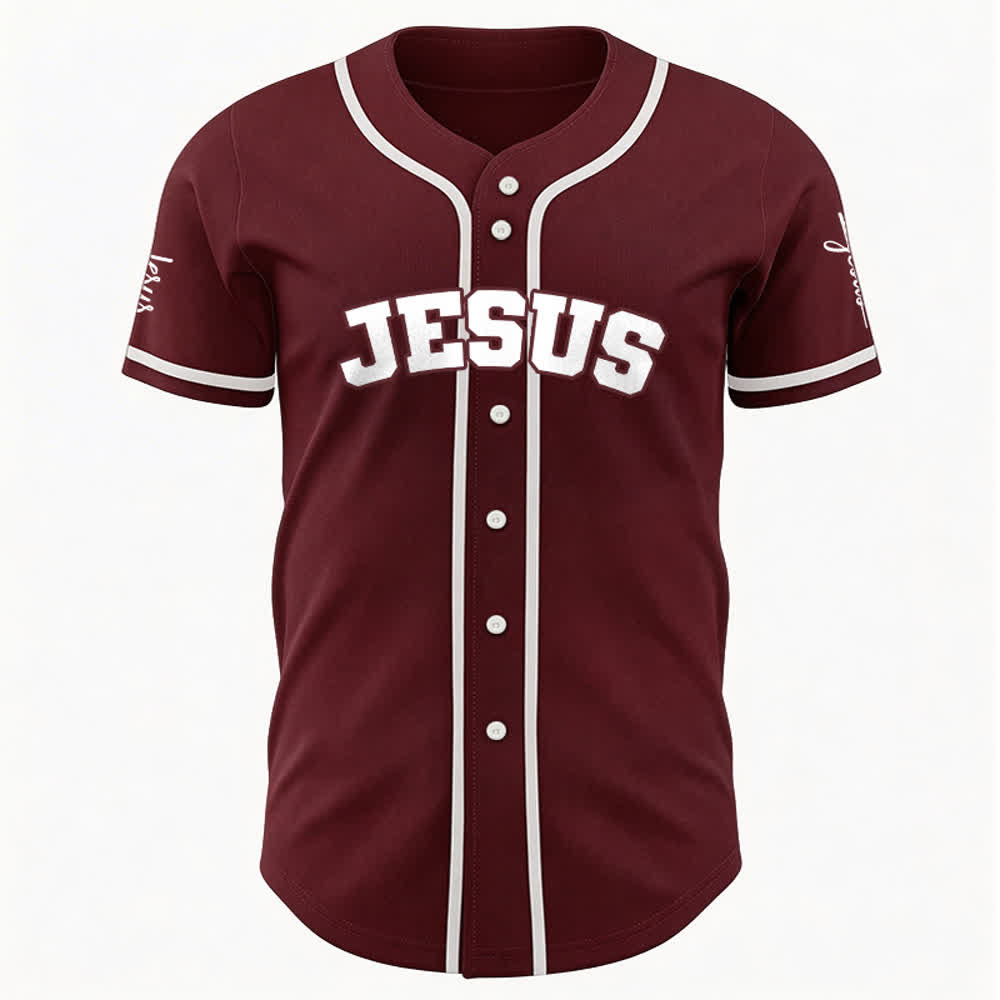 Christianartworkshop Klassisches Jesus Personalisierte Sportbekleidung Unisex Baseballtrikot - image 15