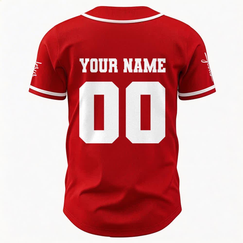 Christianartworkshop Klassisches Jesus Personalisierte Sportbekleidung Unisex Baseballtrikot - image 13
