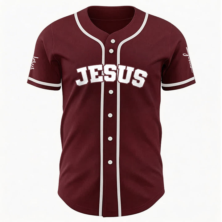 Christianartworkshop Klassisches Jesus Personalisierte Sportbekleidung Unisex Baseballtrikot - image 15