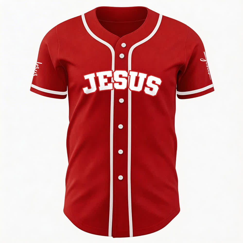Christianartworkshop Klassisches Jesus Personalisierte Sportbekleidung Unisex Baseballtrikot - image 12