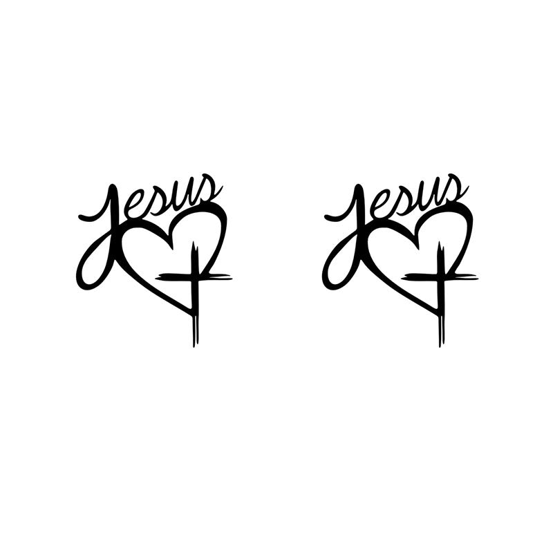 Christianartworkshop Autoaufkleber „Jesus Herz & Kreuz“: Eine sanfte Anregung zum Innehalten und Beten - image 5