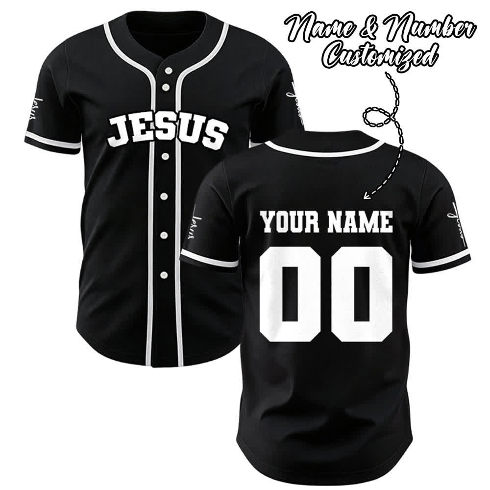 Christianartworkshop Klassisches Jesus Personalisierte Sportbekleidung Unisex Baseballtrikot - image 0