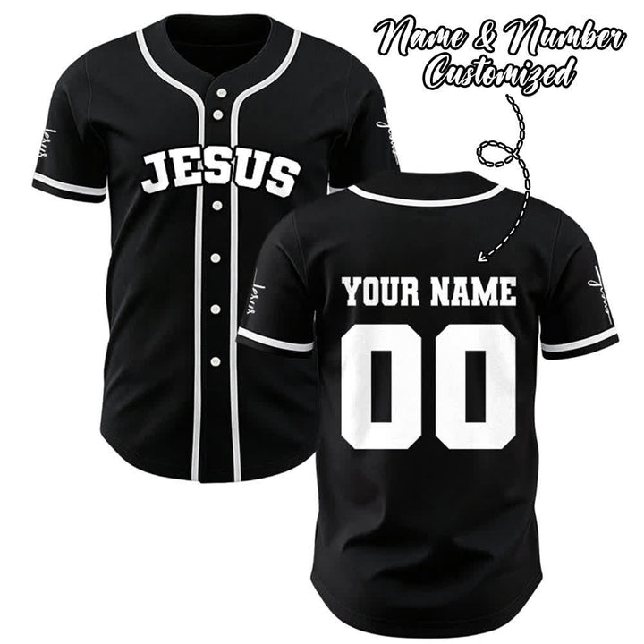Christianartworkshop Klassisches Jesus Personalisierte Sportbekleidung Unisex Baseballtrikot - image 0
