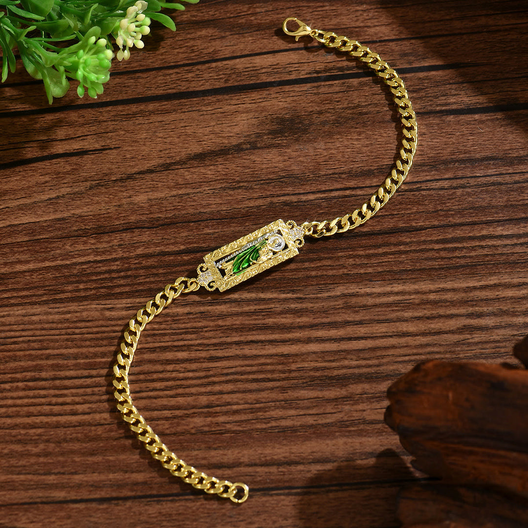 Christianartworkshop St. Judas-Armbandkollektion aus kupferplattiertem Material: Symbol göttlicher Hoffnung und wundersamer Gnade - St. Jude D - image 10