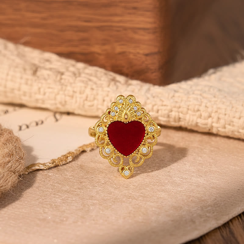 Christianartworkshop Ringkollektion „Heiliges Herz“ in verschiedenen Designs: Symbol der göttlichen Liebe - image 6