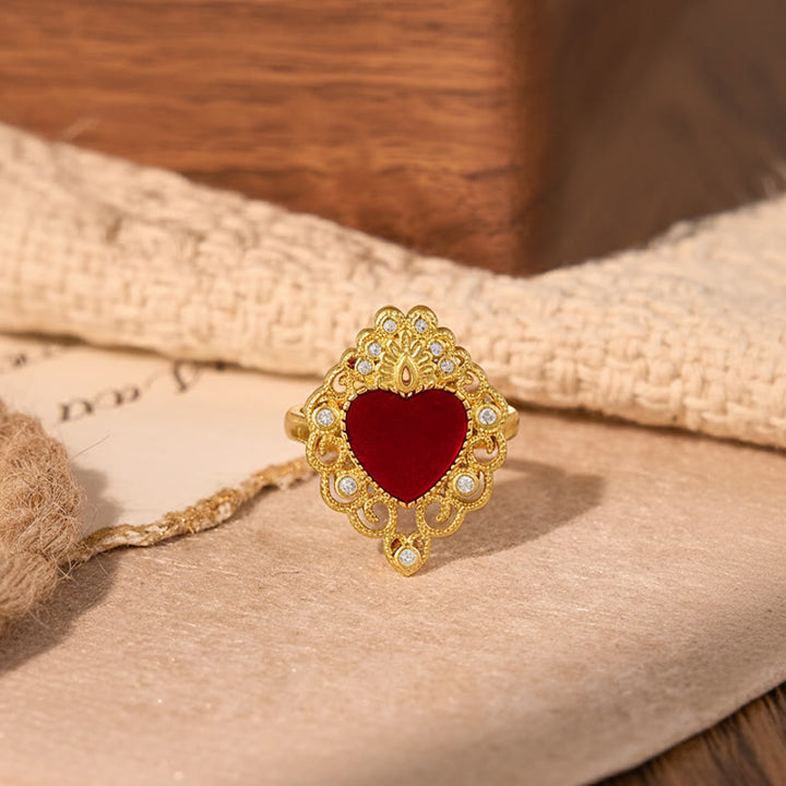 Christianartworkshop Ringkollektion „Heiliges Herz“ in verschiedenen Designs: Symbol der göttlichen Liebe - image 6