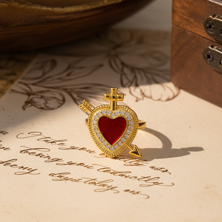 Christianartworkshop Ringkollektion „Heiliges Herz“ in verschiedenen Designs: Symbol der göttlichen Liebe - image 3