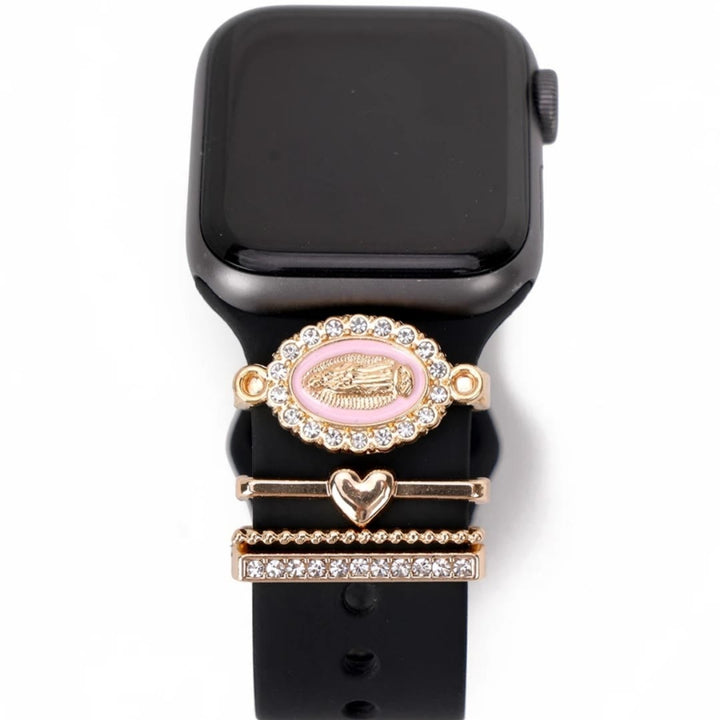 Christianartworkshop Unserer Lieben Frau Zirkonia iWatch Armband-Charm-Set: Trage das Licht der marianischen Liebe - image 4