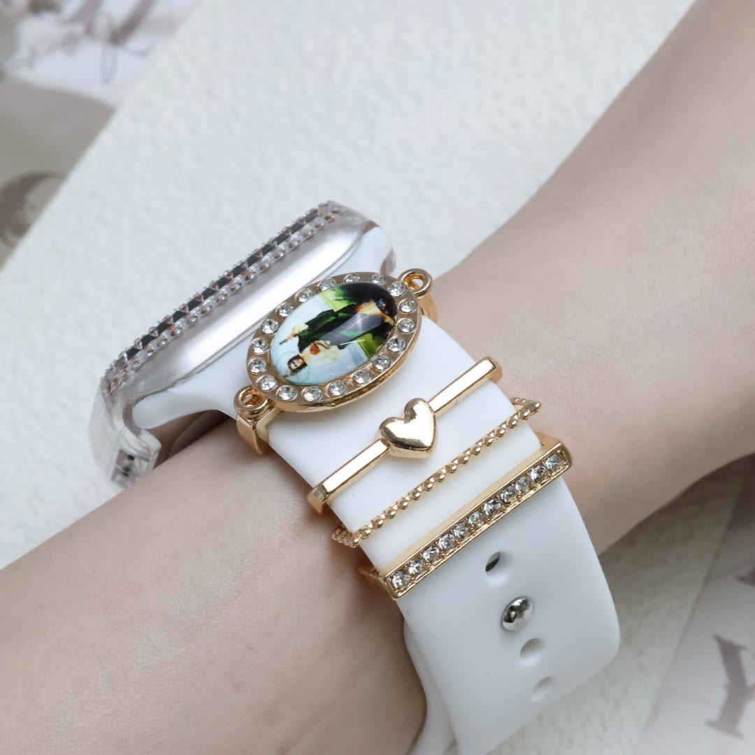 Christianartworkshop Unserer Lieben Frau Zirkonia iWatch Armband-Charm-Set: Trage das Licht der marianischen Liebe - image 7
