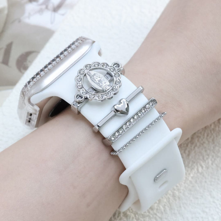 Christianartworkshop Unserer Lieben Frau Zirkonia iWatch Armband-Charm-Set: Trage das Licht der marianischen Liebe - image 11