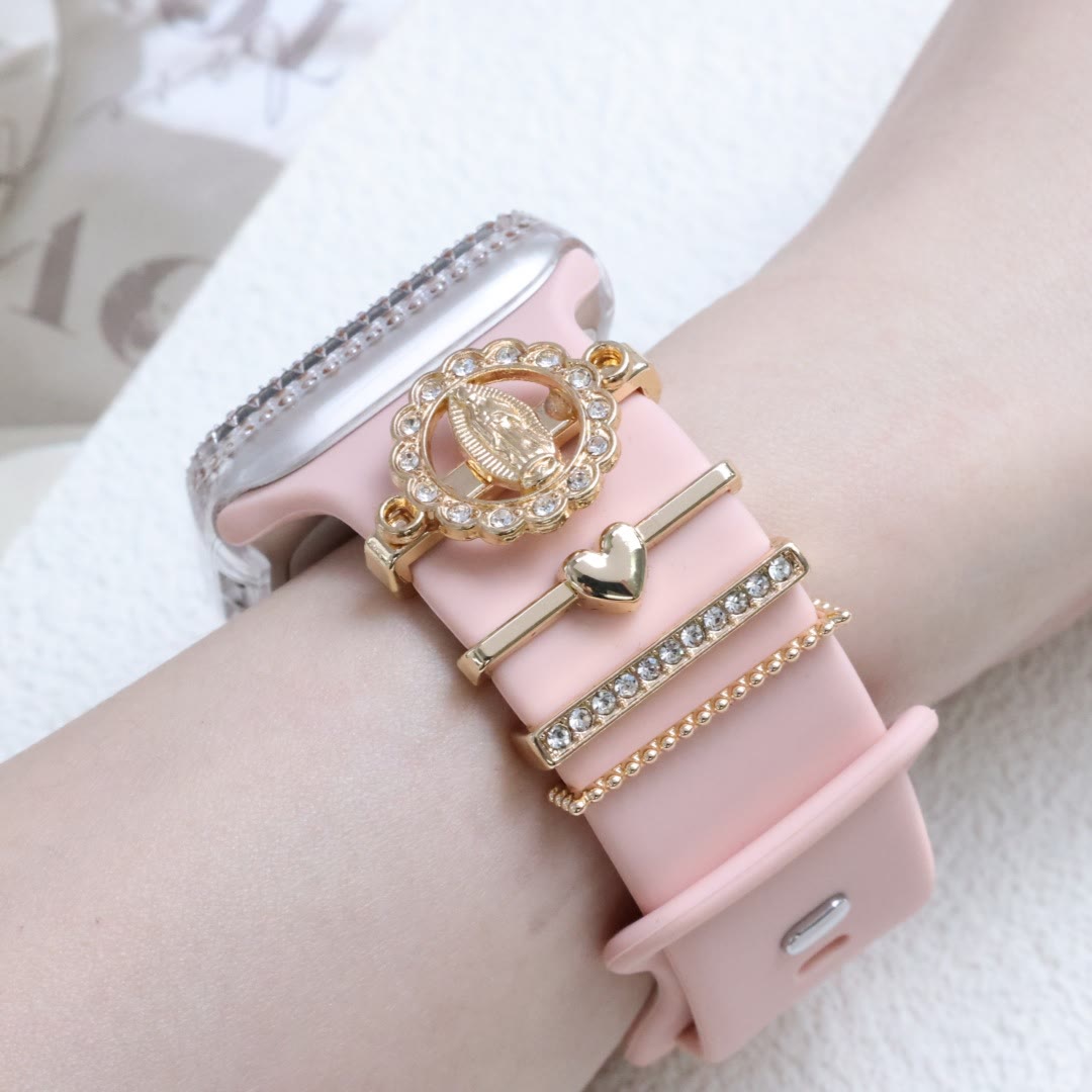 Christianartworkshop Unserer Lieben Frau Zirkonia iWatch Armband-Charm-Set: Trage das Licht der marianischen Liebe - image 9