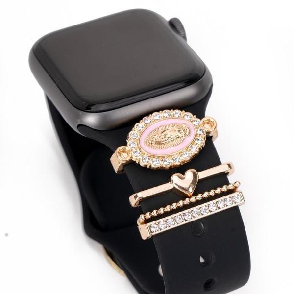 Christianartworkshop Unserer Lieben Frau Zirkonia iWatch Armband-Charm-Set: Trage das Licht der marianischen Liebe - image 2