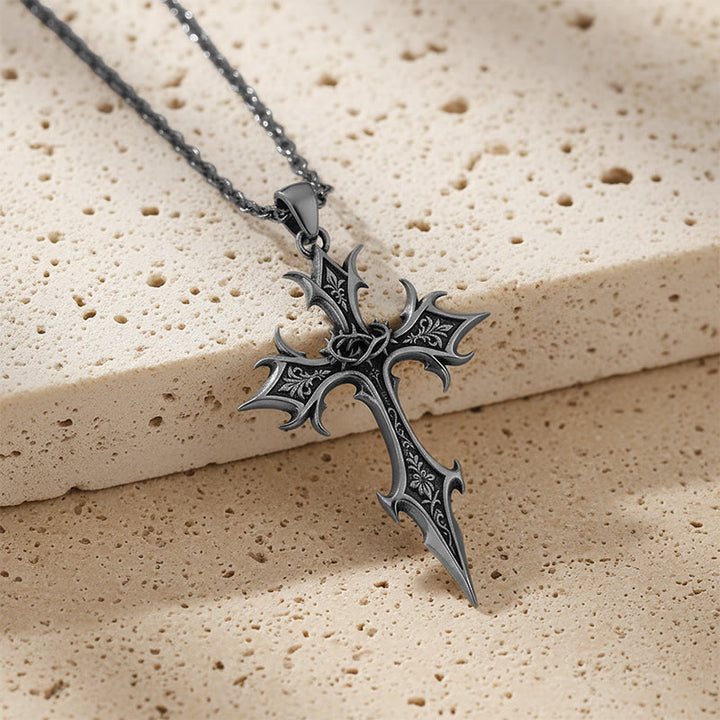 Christianartworkshop: Dornenkrone – gotisches Kreuz als Anhänger: Symbol für Christi Opfer und Erlösung - image 5