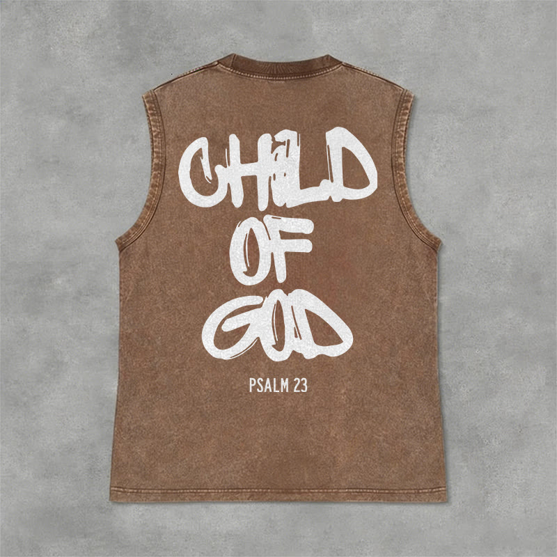 Christianartworkshop Kind Gottes Unisex-Tanktop - Braun - 2XL - image 4