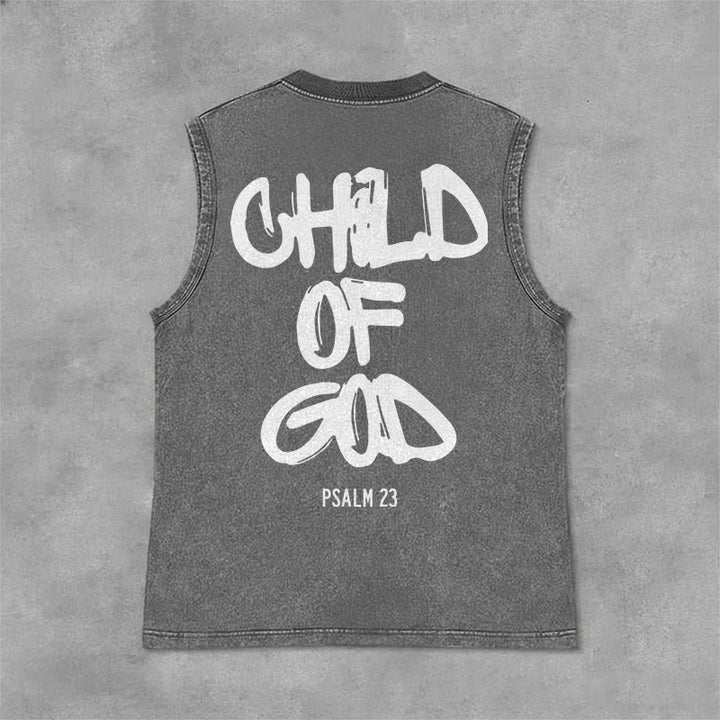 Christianartworkshop Kind Gottes Unisex-Tanktop - Grau - 2XL - image 7