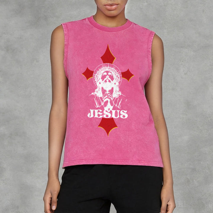 Christianartworkshop JESUS ​​Unisex-Tanktop (gewaschen) - image 14